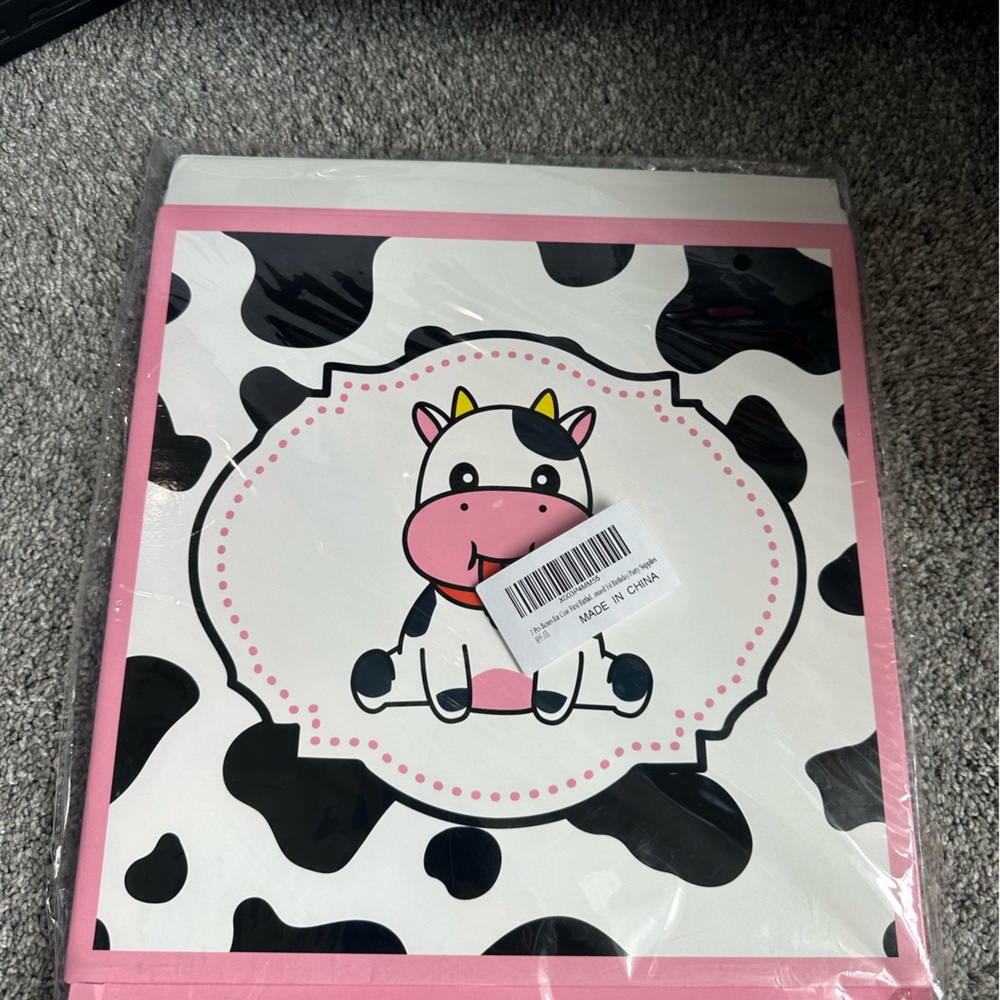 3pc. Boxes for First Cow Birthday - Balloon Boxes